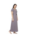 Women's Hosiery Cotton Night Gown-Maxi-Sleepwear-Nighty